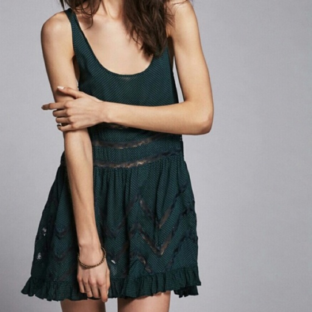 Free people lace trapeze dress